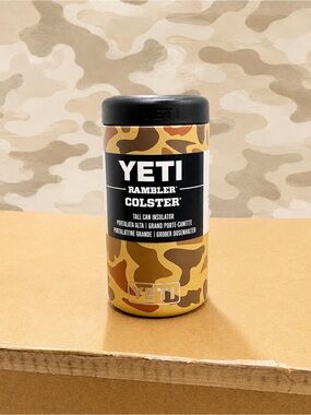 Yeti Rambler Colster 16oz Tall Can Insulator Wetlands Camo | New